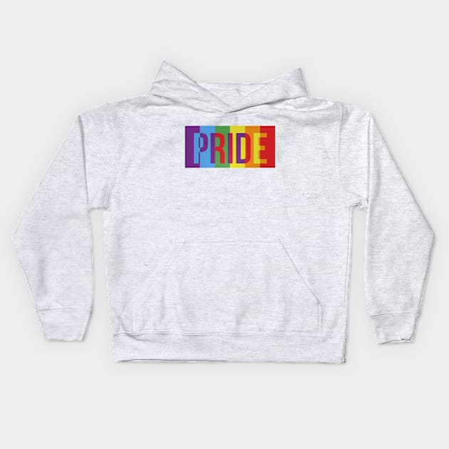 Rainbow LGBT Pride Letters Kids Hoodie by saigon199x